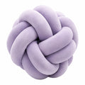 Cuscino decorativo a nodo 30 cm in tessuto sintetico lilla morbido