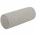 Cuscino cilindrico 50 x 20 cm in tessuto grigio con imbottitura sintetica - supporto decorativo