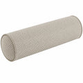 Cuscino cilindrico 15 x 50 cm in tessuto beige - supporto decorativo