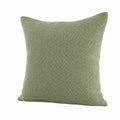 Cuscino decorativo 45 x 45 cm in tessuto testurizzato verde salvia - quadrato per divano e letto
