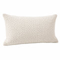Cuscino decorativo 50 x 35 cm in tessuto bouclé avorio - stile moderno